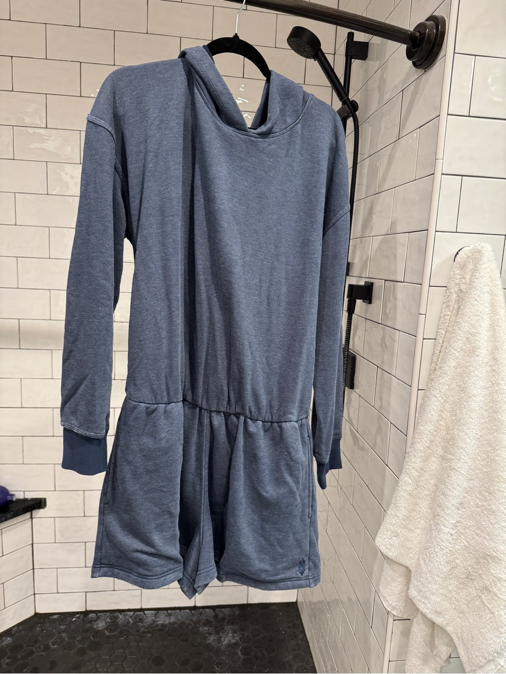 Free People open back Hooded Romper